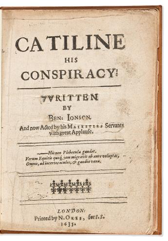 Jonson, Ben (1572-1637) Catiline His Conspiracy.                                                                                                 